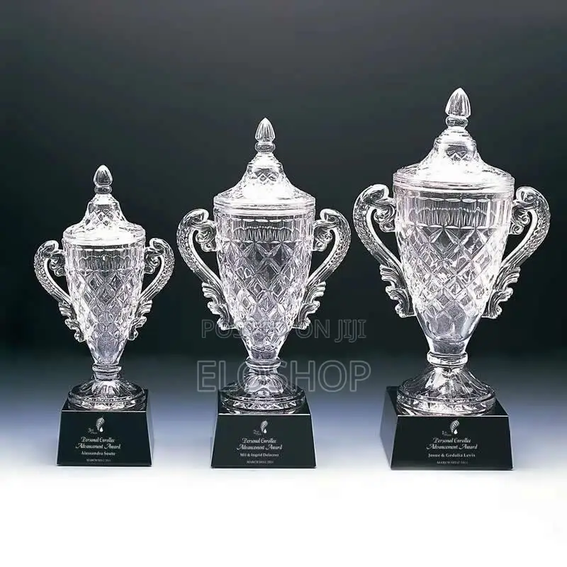 Large Crystal Trophy Cup