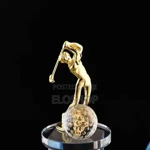 Clear Crystal Golf Cup Award
