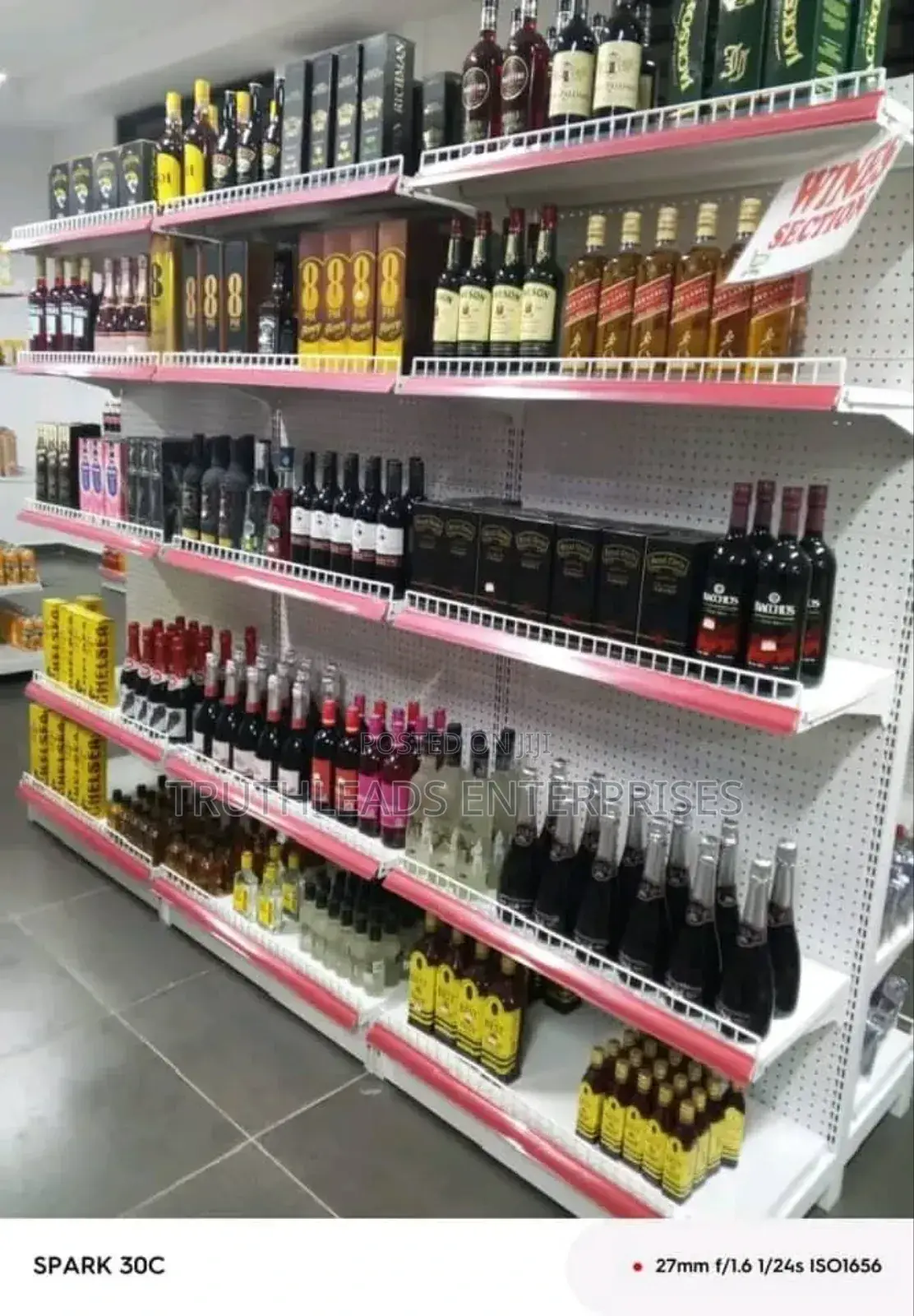 Cardinal Single Side Storage Display Shelve