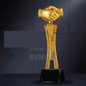 Gold Handshake Partnership Trophy