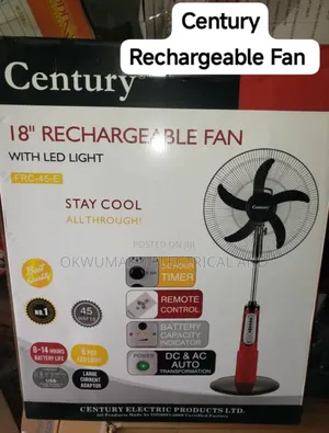 Century Rechargeable Fan 18 Inches