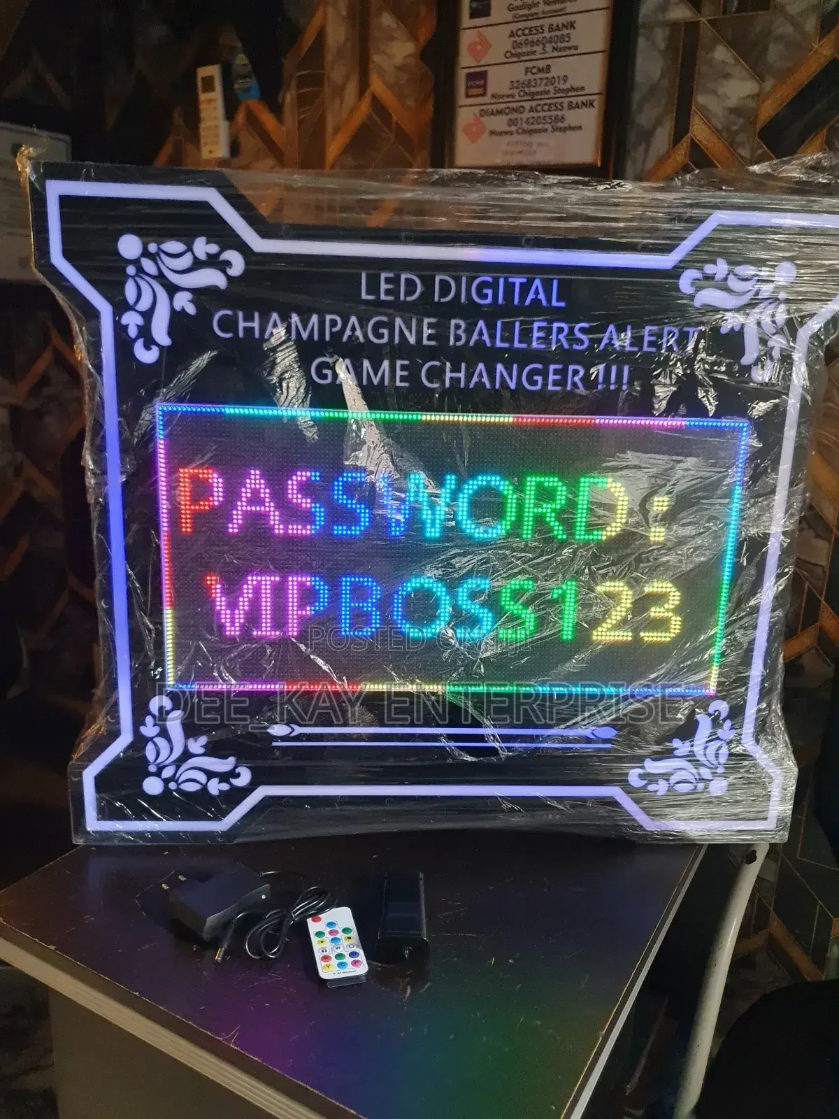 Digital Champagne Ballers Alert Board