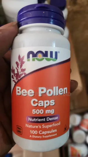 Now Foods Bee Pollen Caps 500mg- 100caps