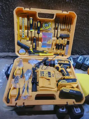 36v Dewalt Cordless Yellow Tools Box