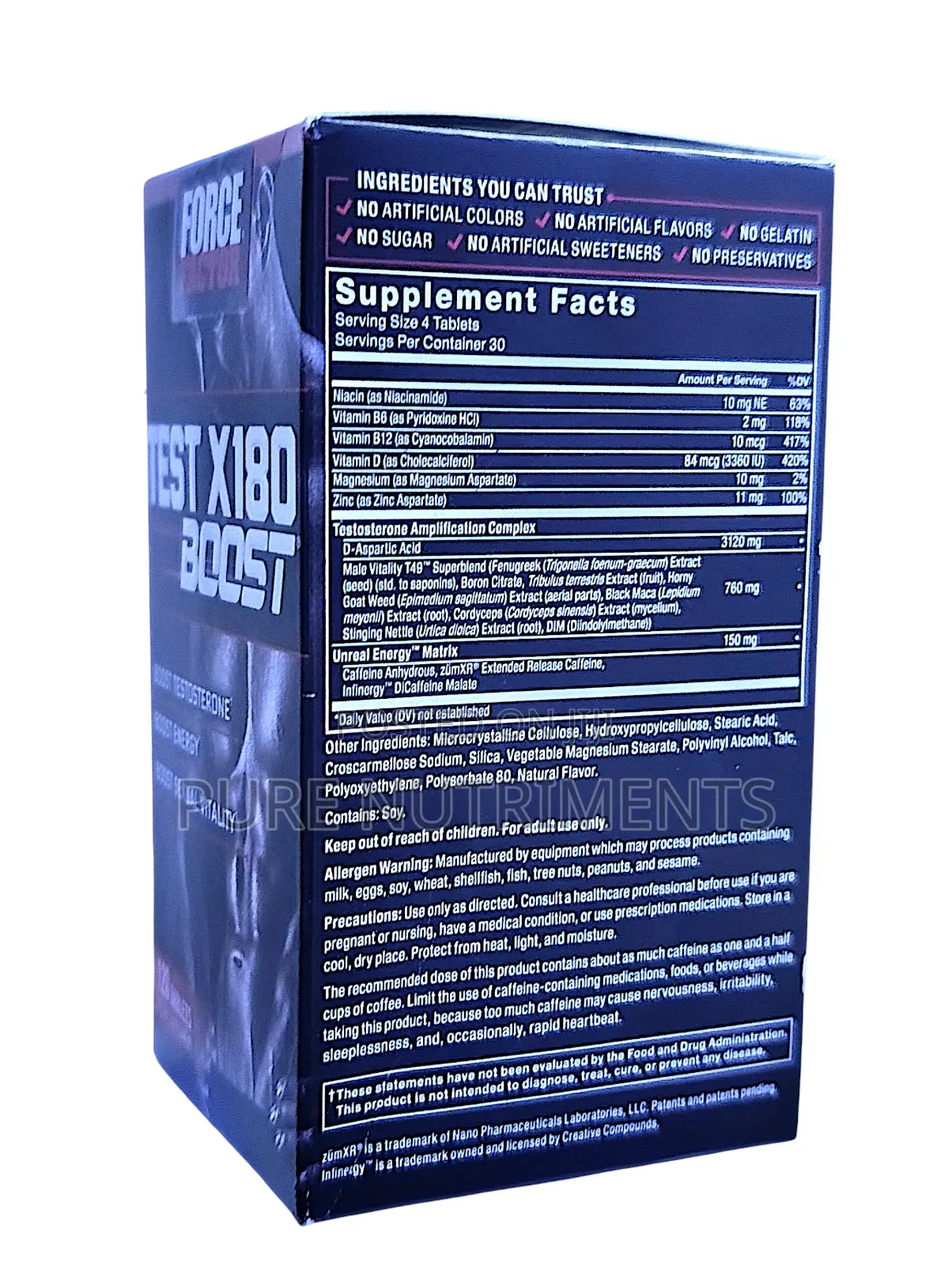 Force Factor Test ×180 Testosterone Boost