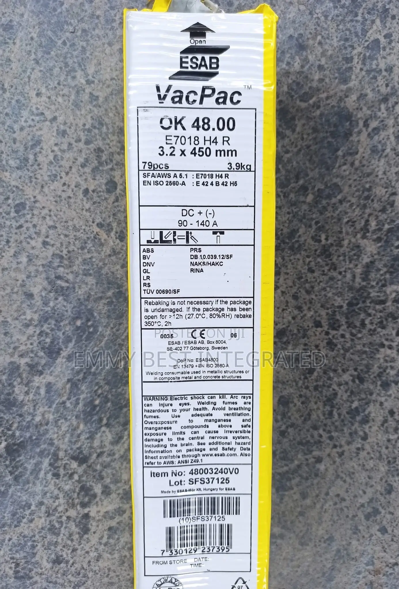 Esab Vacpac Ok 55