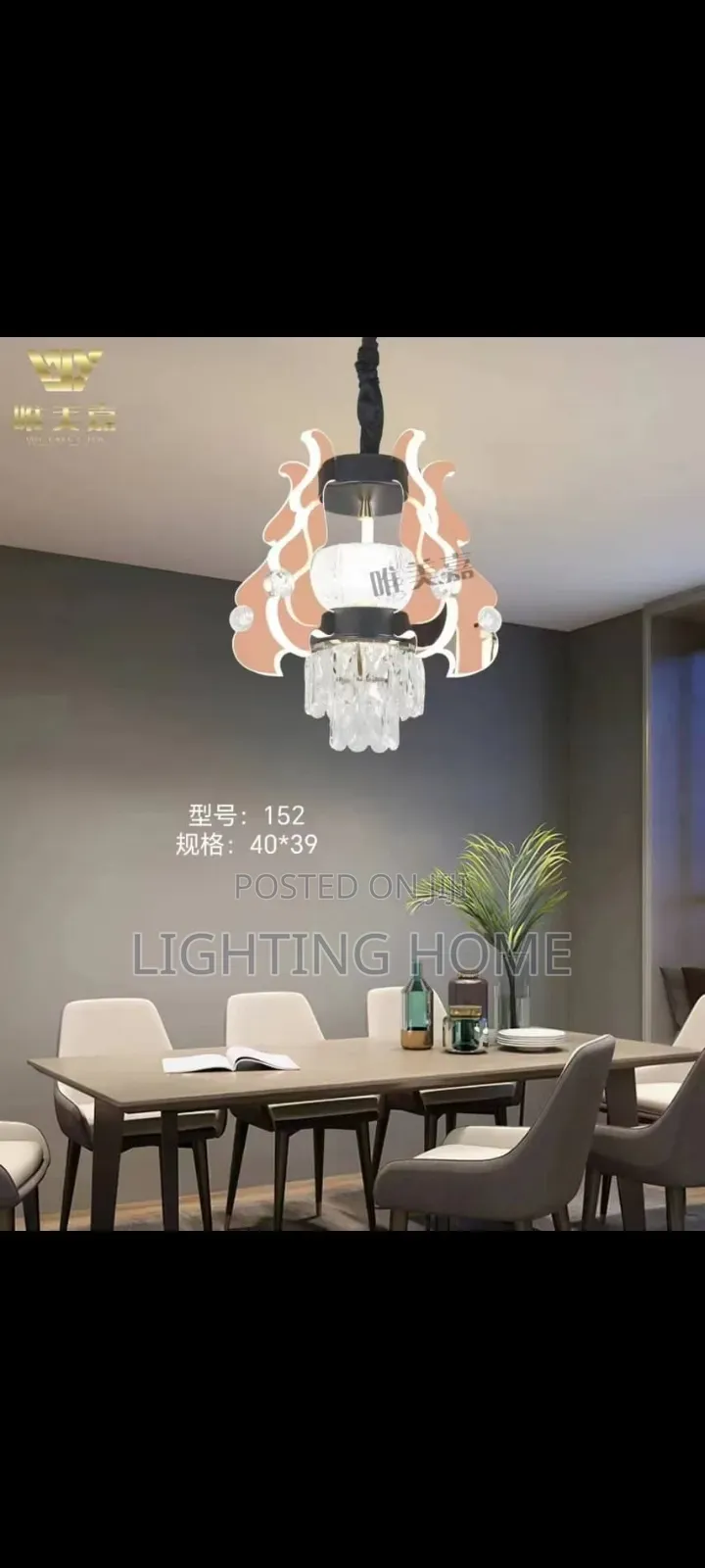 Led Single Crystal Chandelier Light