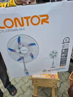 Lontor 18" Rechargeable Fan