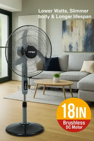 Qasa 18" 4-in-1 Ac/Dc Solar Rechargeable Fan-2bulbs,Lithium Battery