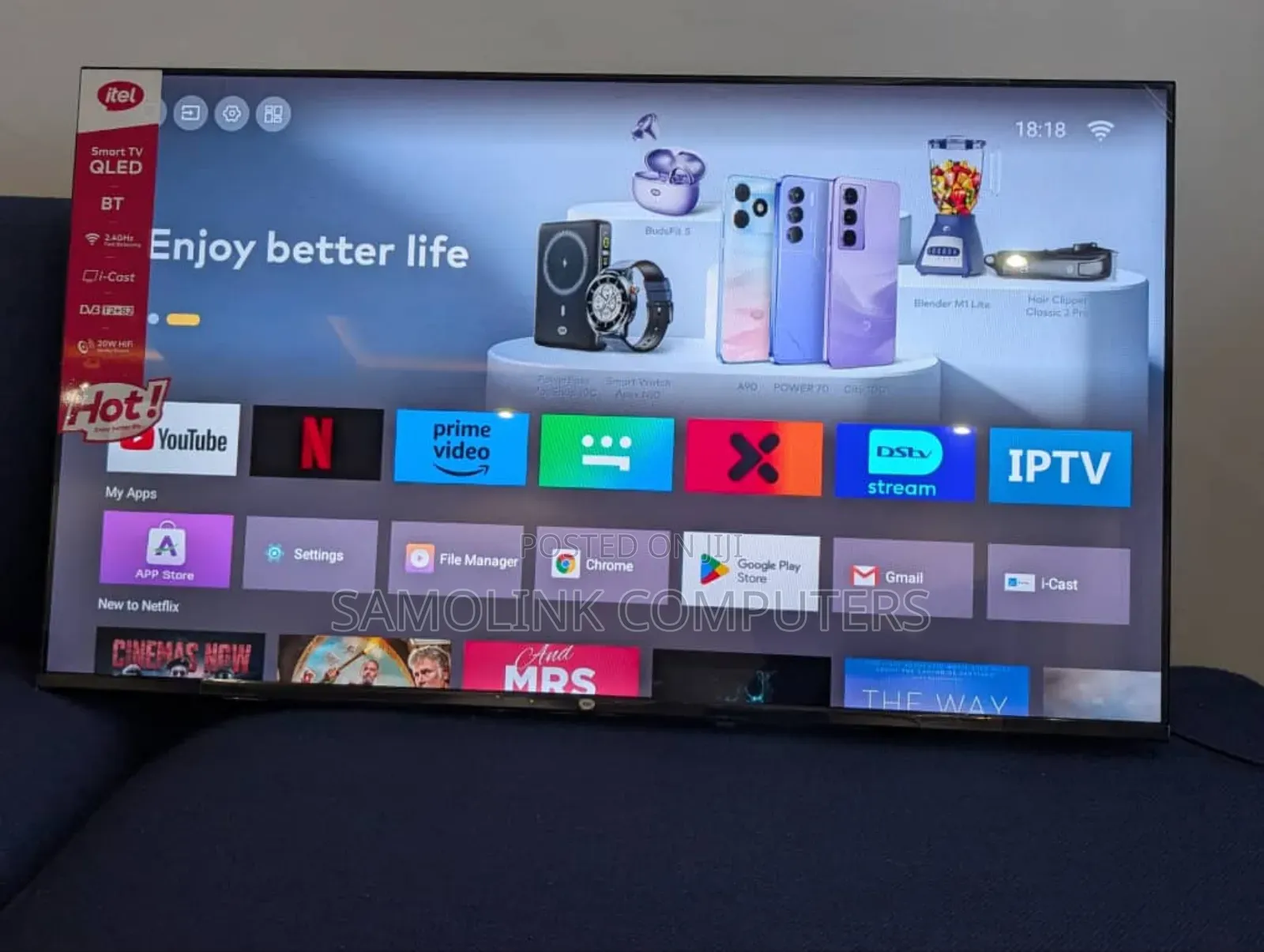 Itel 43" Smart Android Television