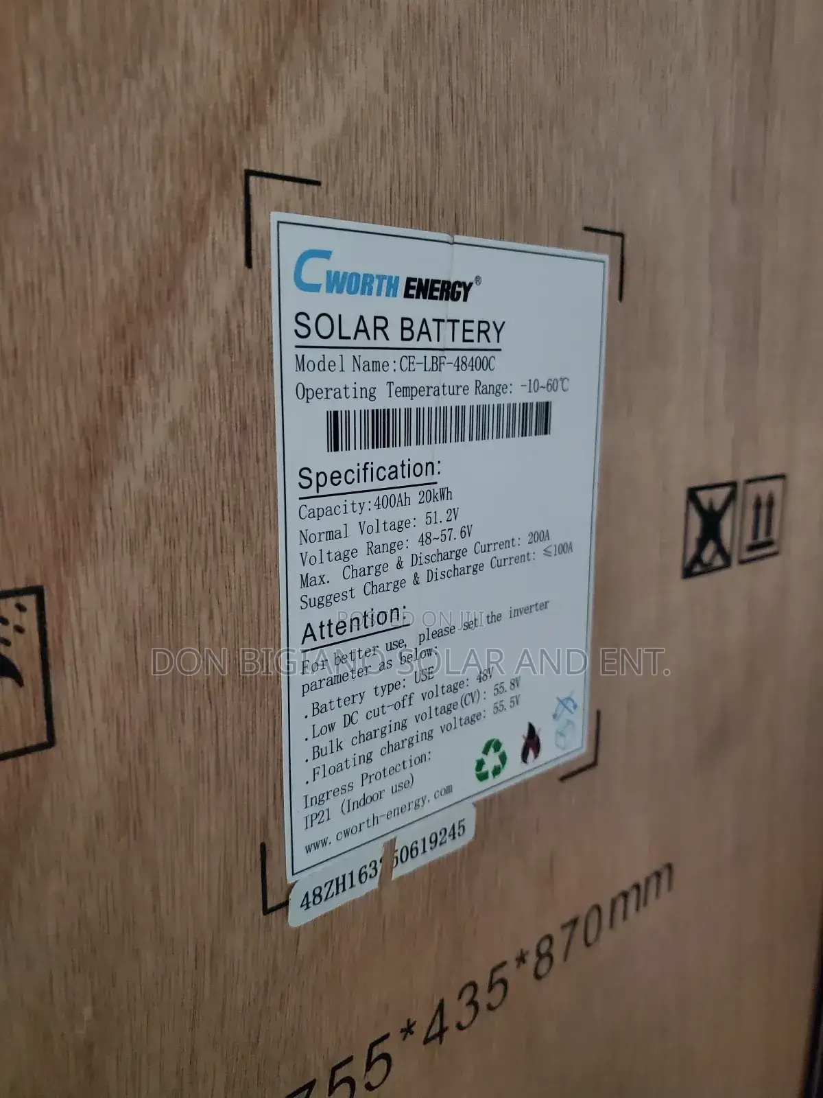 Cworth Lithium Battery
