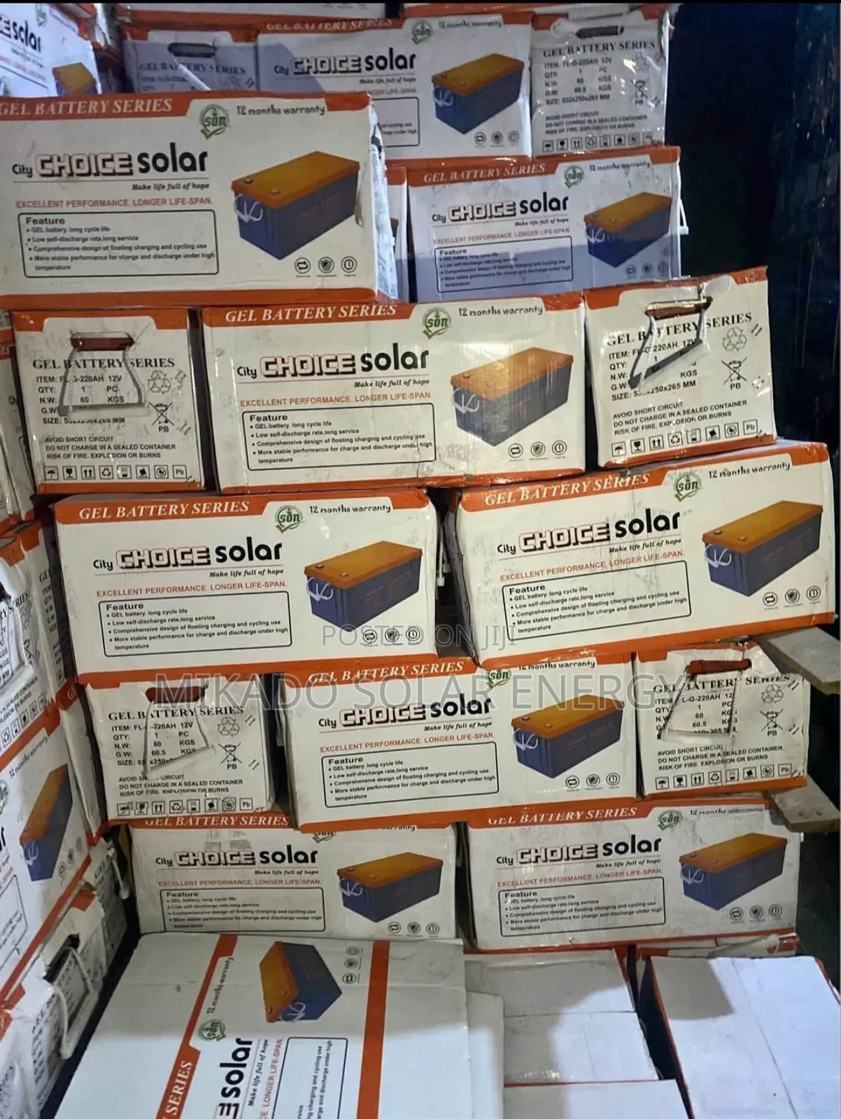 220ah 12v Choice Solar Block/Dry Cell Battery Standard Quality