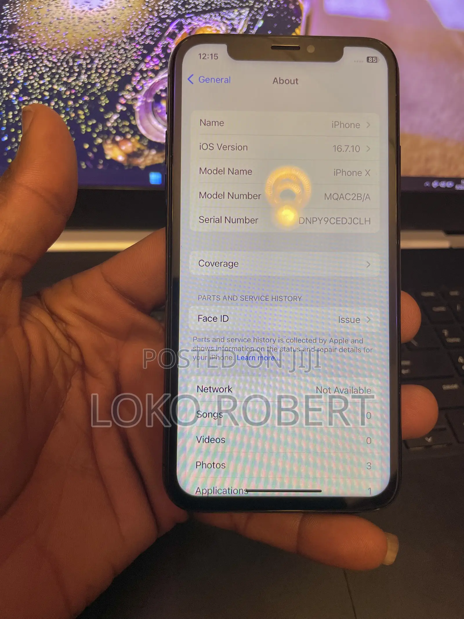Apple iPhone X 64 GB Black