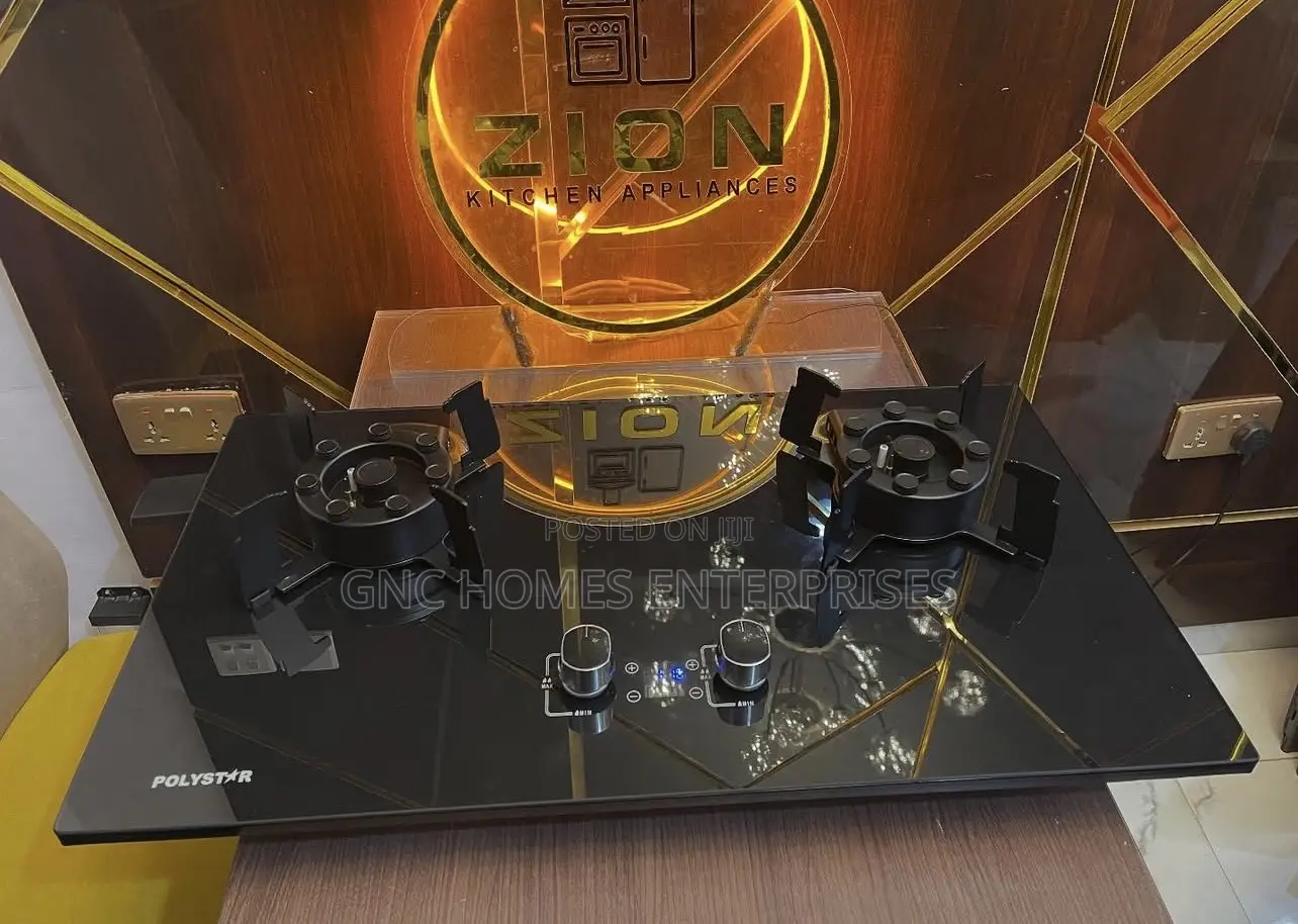 2 Burner Gas Top Flip Up Blue Flame