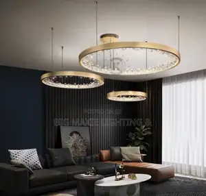 Modern Luxury Crystal Ceiling Hanging Circle Led Chandelier