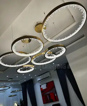 Modern Luxury Crystal Ceiling Hanging Circle Led Chandelier