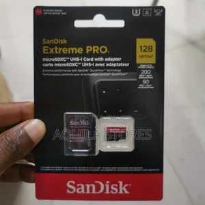 Sandisk 128gb Extreme Pro Microsdxc Uhs-I Card With Adapter