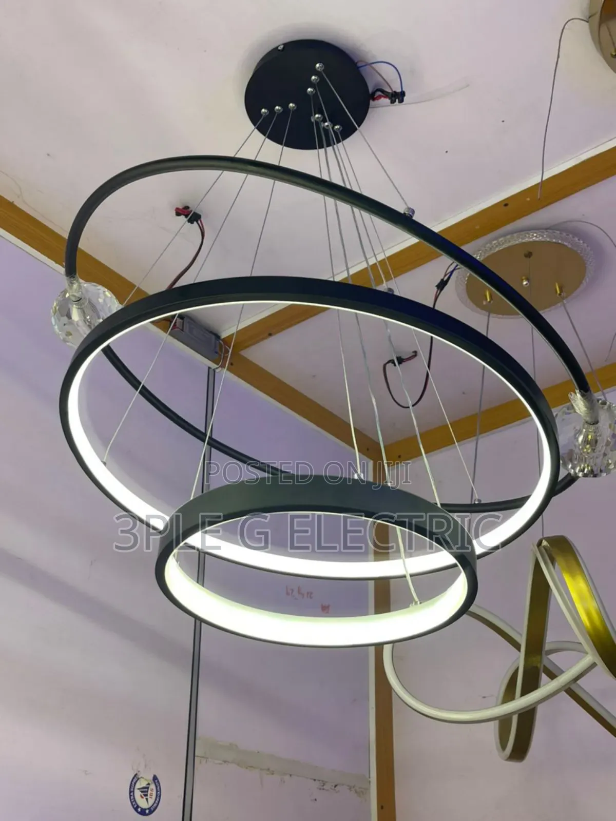 By 3 Rings Led Dropping Chandelier