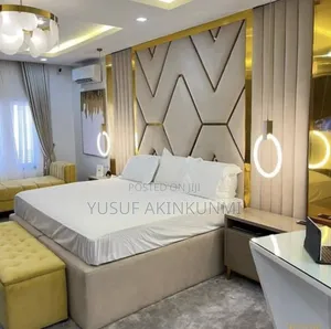 Luxury Bed Frame With Ottoman and Bedside Stools