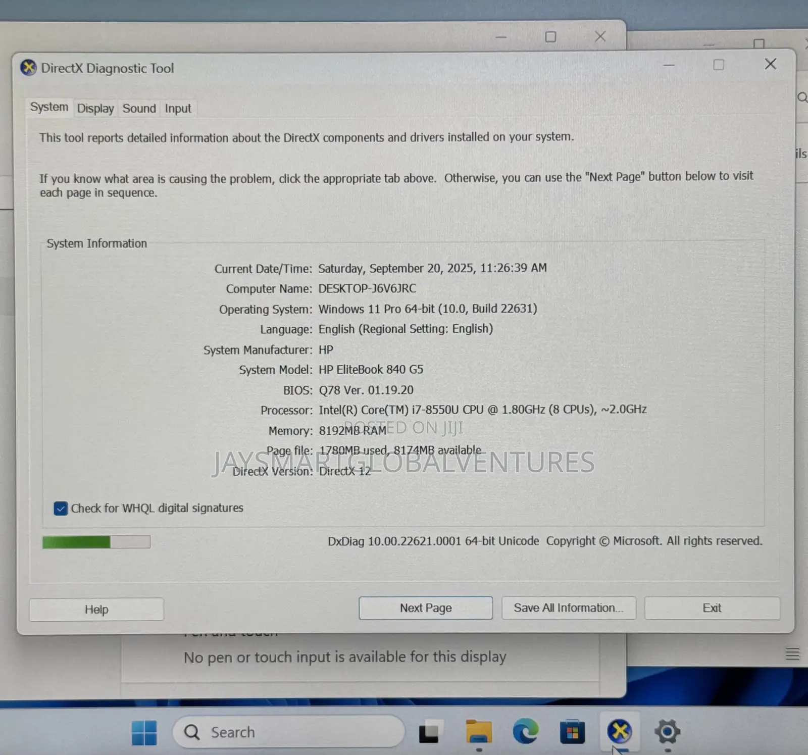 Laptop HP EliteBook 840 G5 8GB Intel Core i7 SSD 256GB