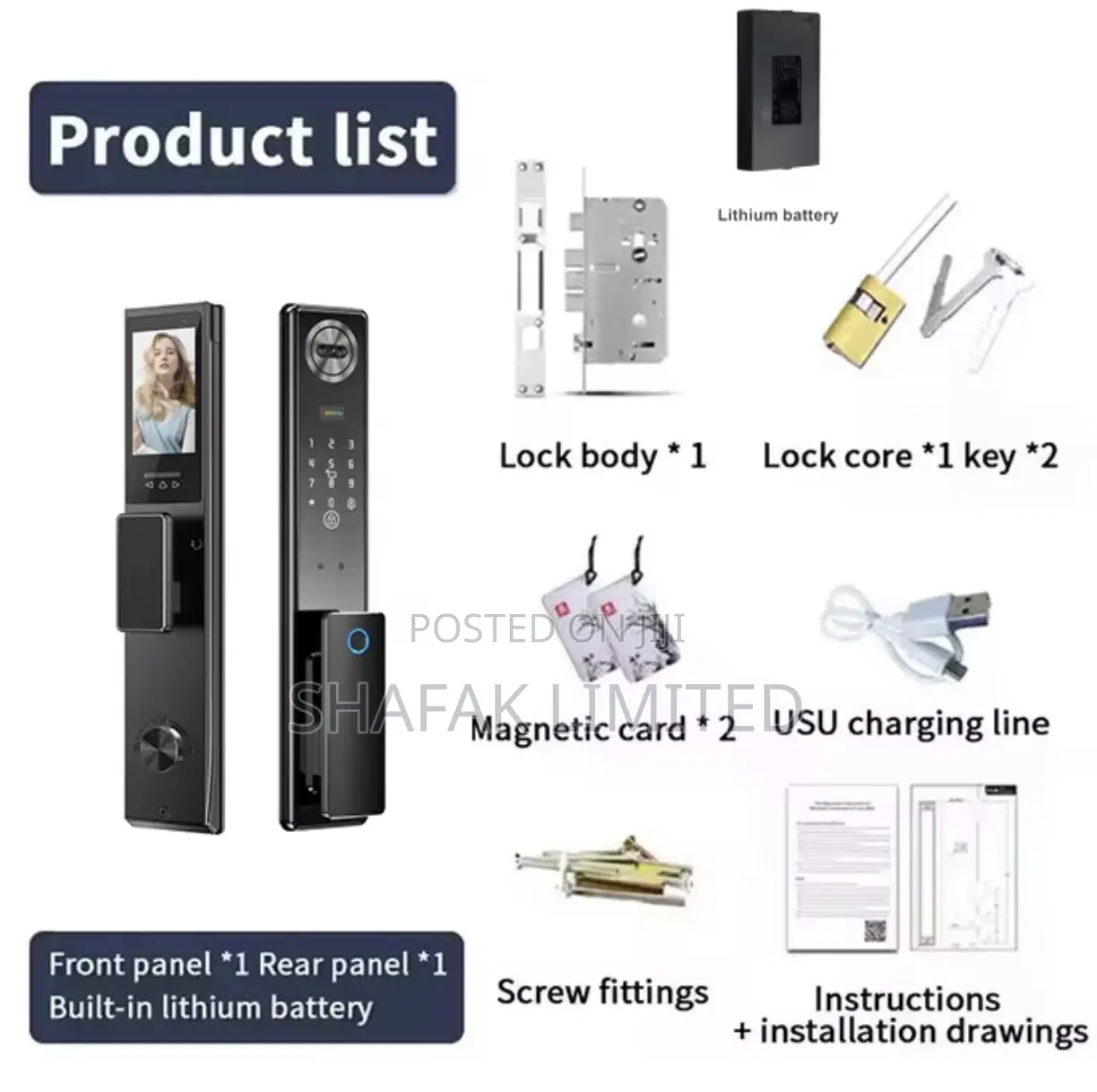 Tuya Tysh Lwt8 Smart Lock