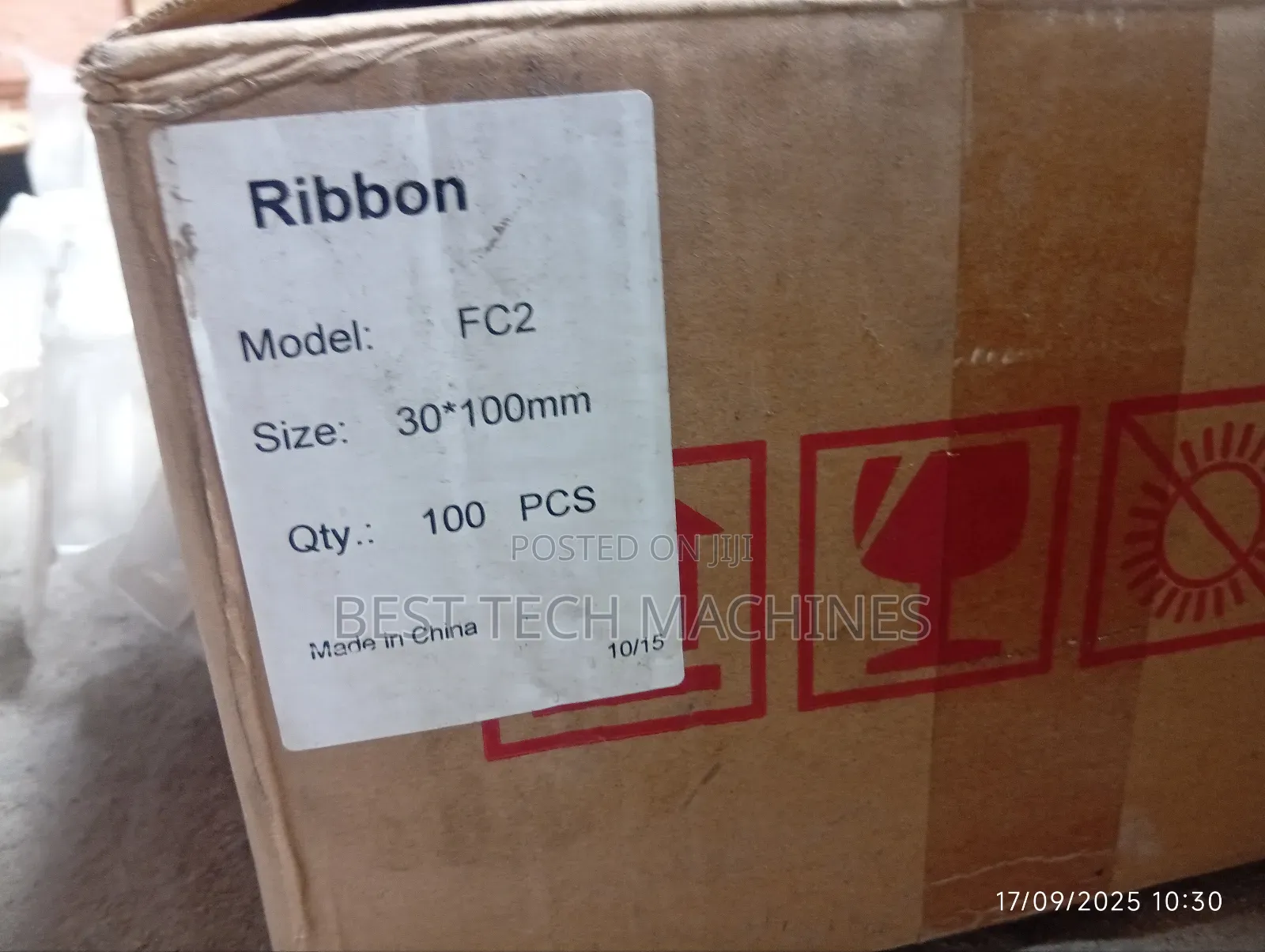 Black Coding Ribbon for Coding Machine