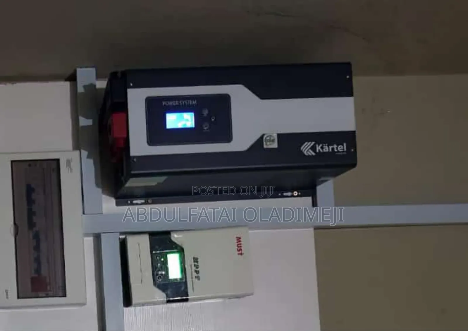 Solar Installation With Inverter, Batteries CHG/Controller