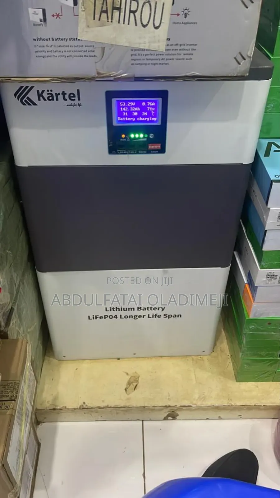 Solar Installation With Inverter, Batteries CHG/Controller