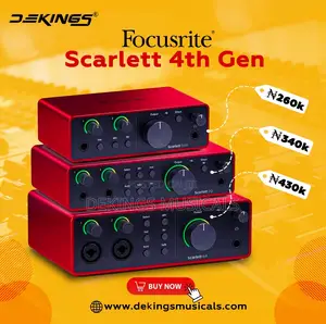 Focusrite Scarlett Studio Audio Interface 4th Generation Solo 2i2 4i4