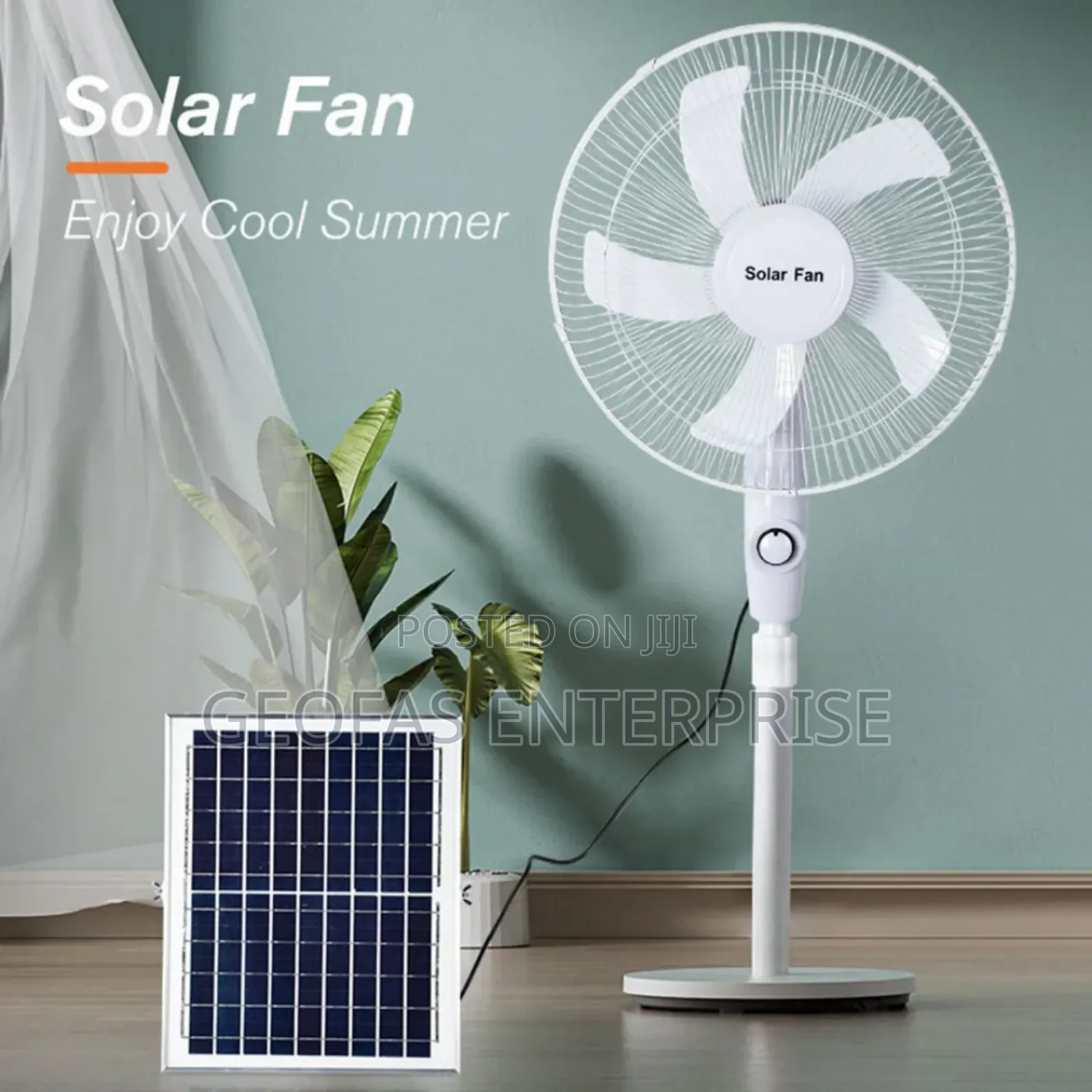 Uk Used 16" High Quality Solar Charge Fan With Panel