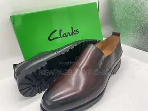 Clarks Men’S Dressy Black Brown Leather Loafers