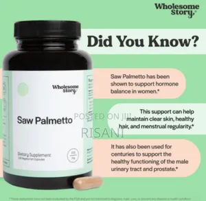 Wholesome Story Saw Palmetto Supplement Capsules