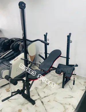 Deluxe Weight Bench With Latpull Bench Press