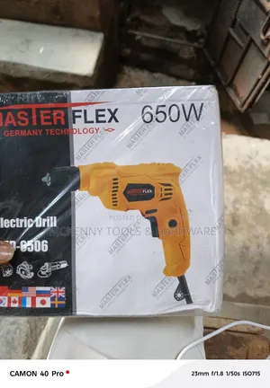 Master Flex Electric Drill, 650w, Model 7-6506.