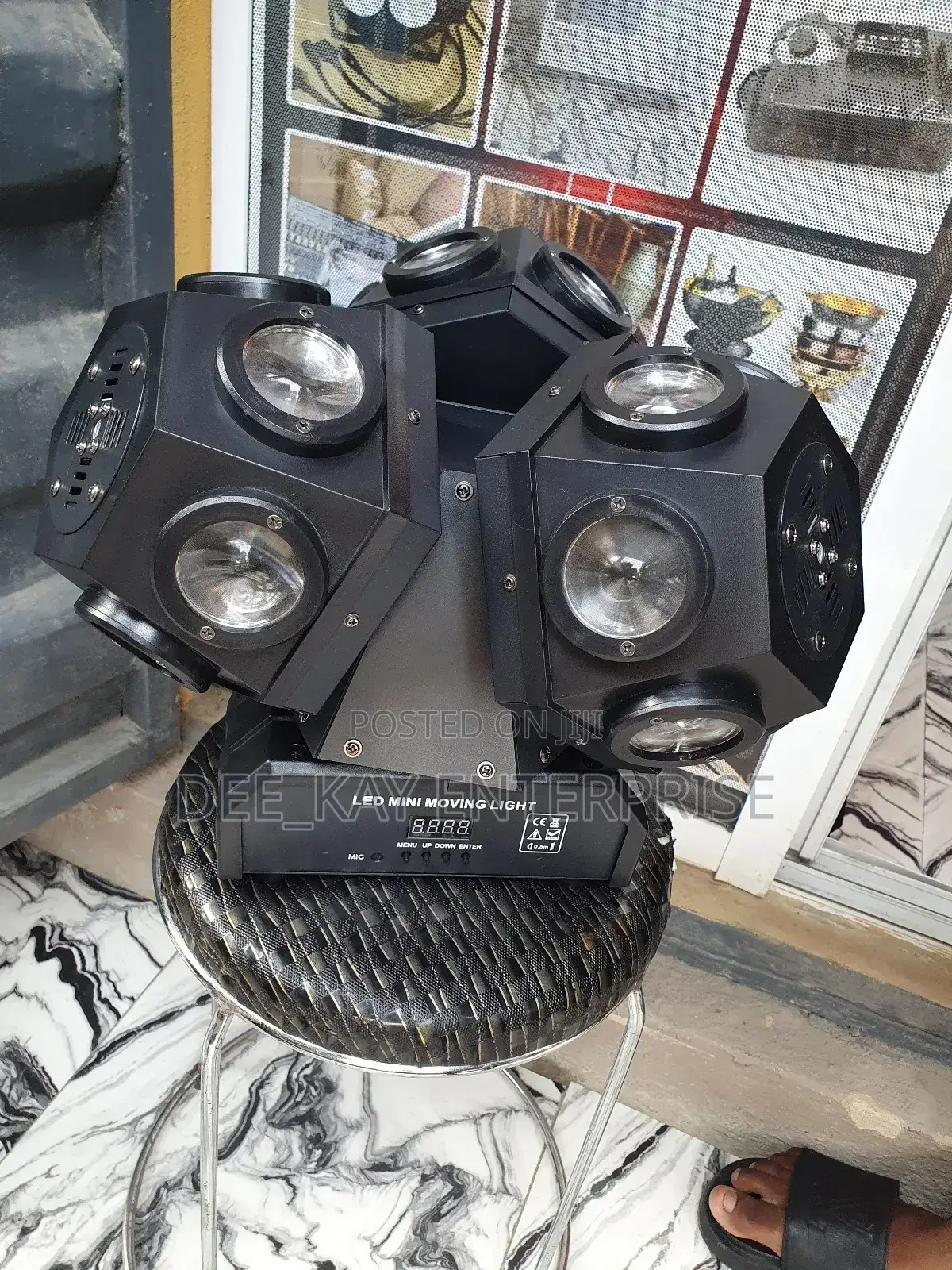 Three Moving Head Light With Laser
