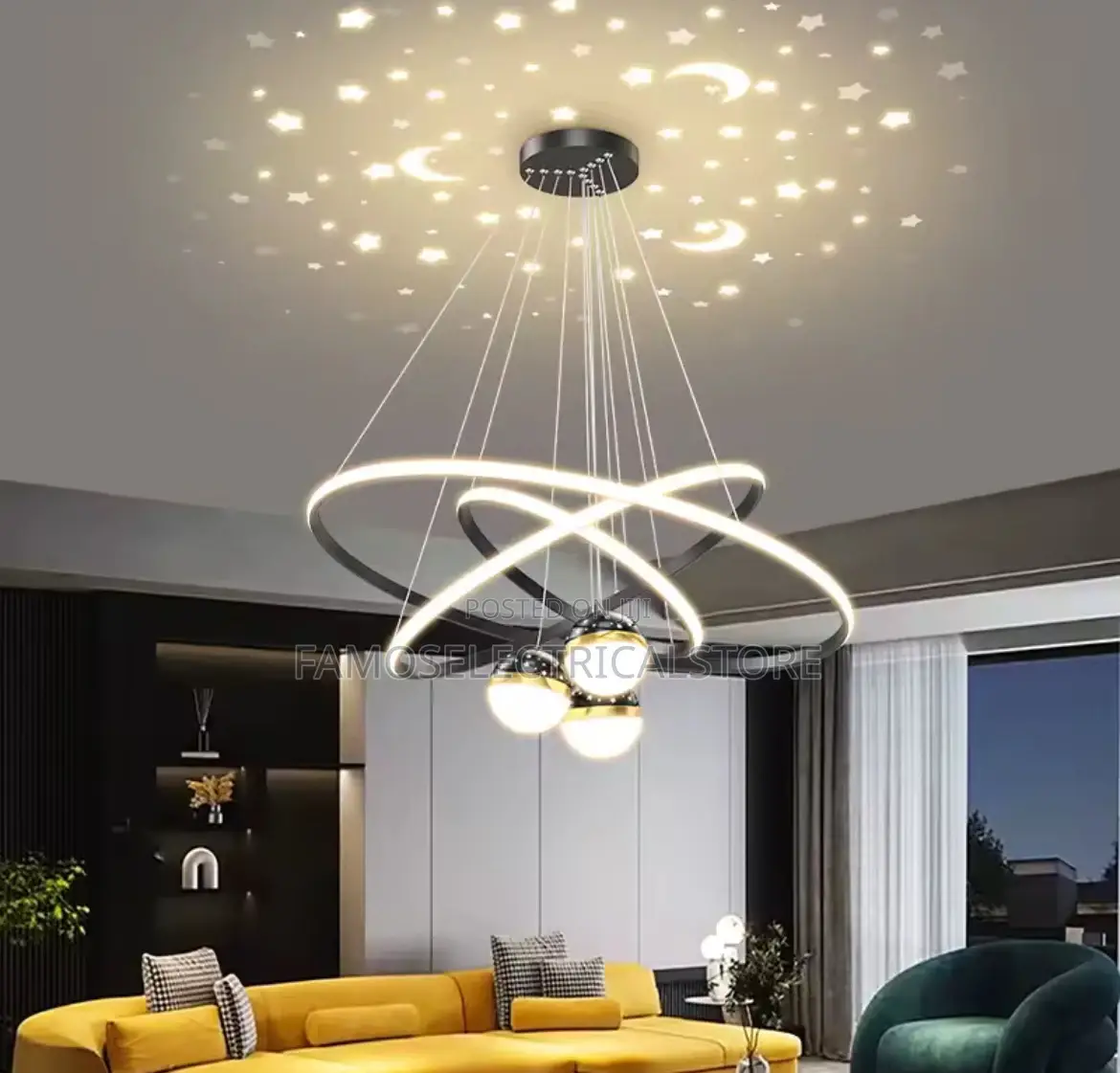 Ceiling Mounted Led Lighting Chandelier