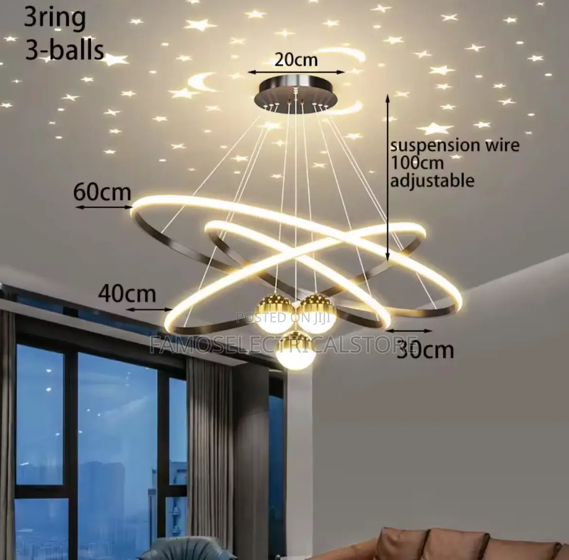 Ceiling Mounted Led Lighting Chandelier