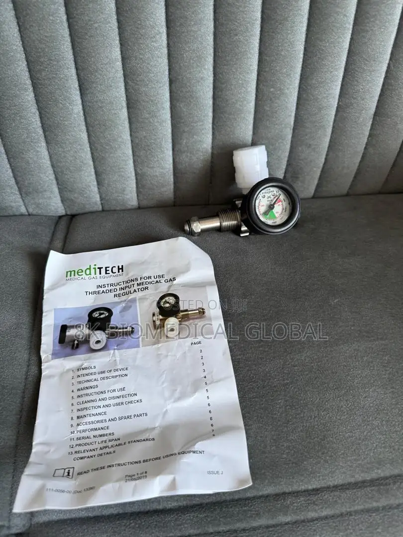 Meditech Oxygen Regulator – Pin Index – Never Used