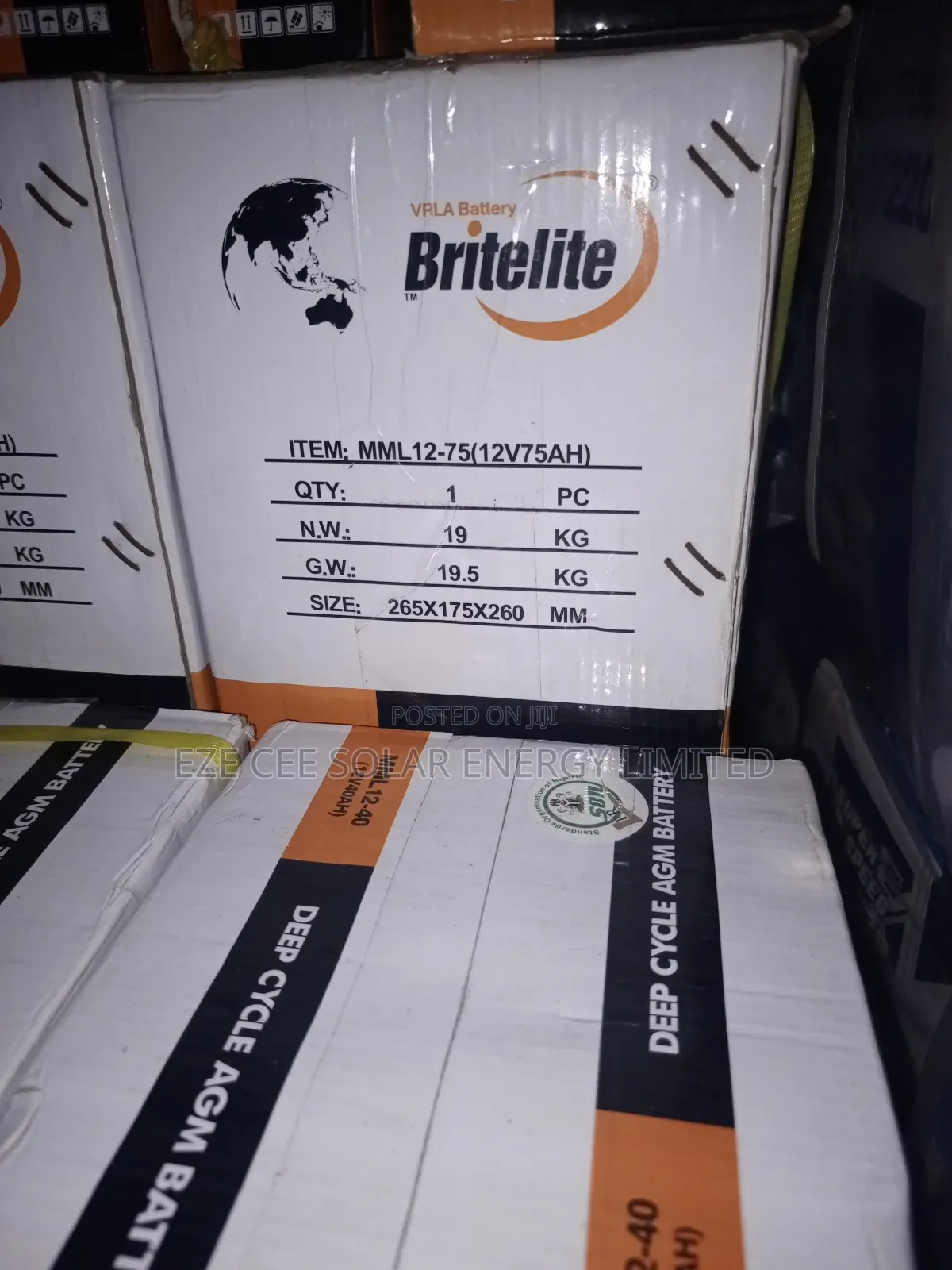 12v 75ahm Battery