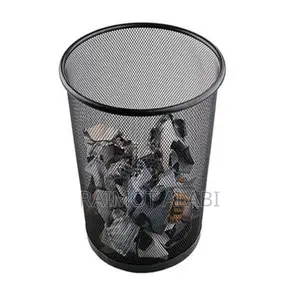 Metal Mesh Trash Bin