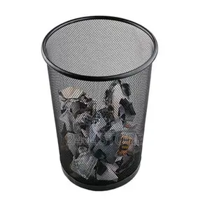Metal Mesh Trash Bin