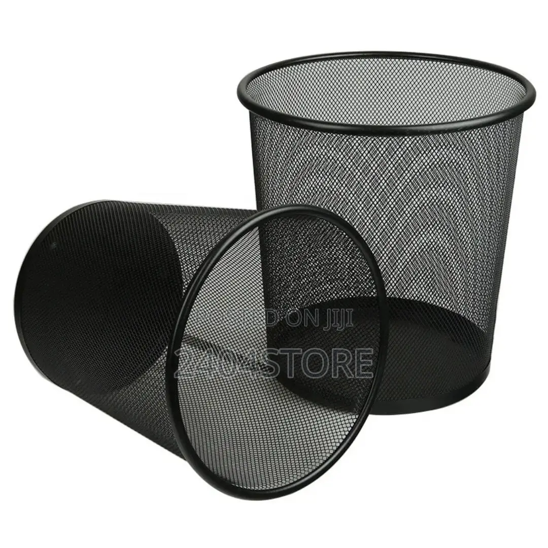 Metal Mesh Trash Bin