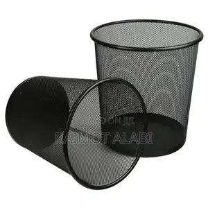 Metal Mesh Trash Bin