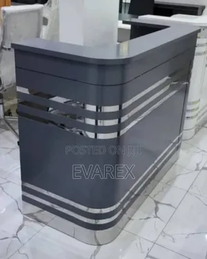 Classic Receptionist Table Black/Ash
