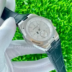 Quality Luxury Vacheron Constantin Leather Wristwatch