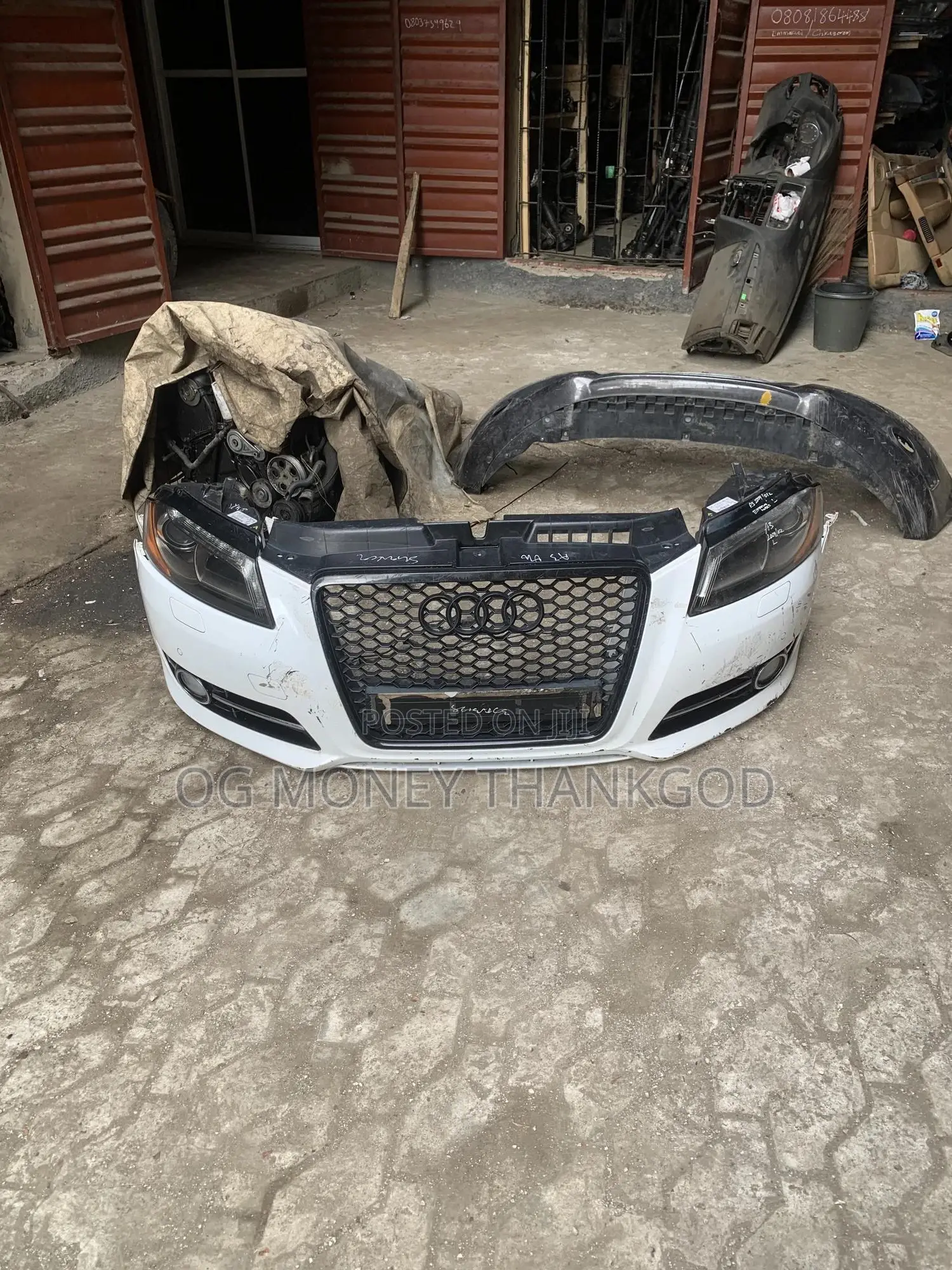 Front Bumper and Headlight Audi A3 2010