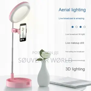 Lampu Ring Light With Phone Holder