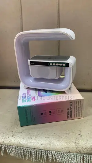 Bluetooth Led Speaker With Wireless Charging/Fm And Clock