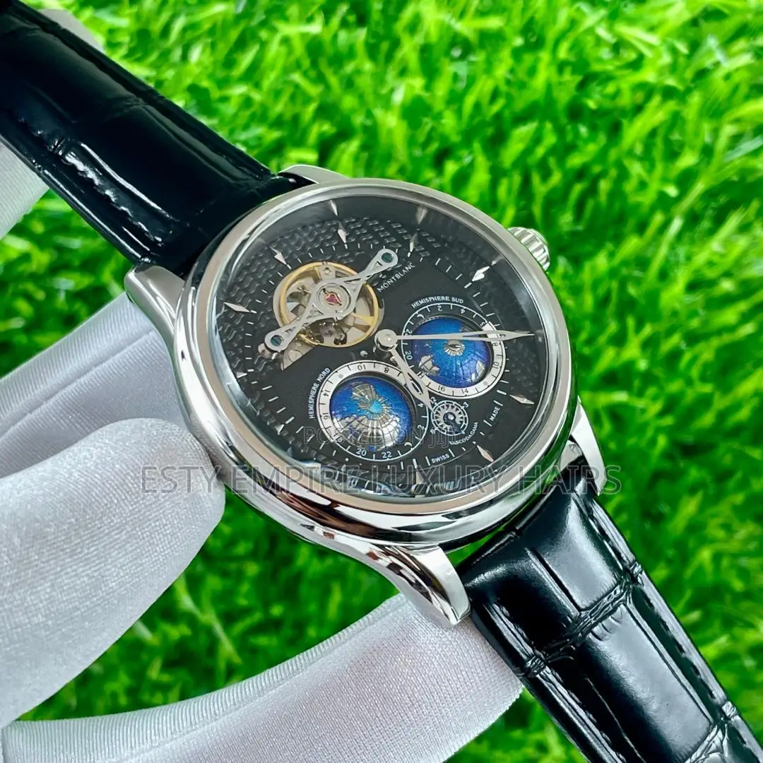 Quality Luxury Mont Blanc Leather Wristwatch