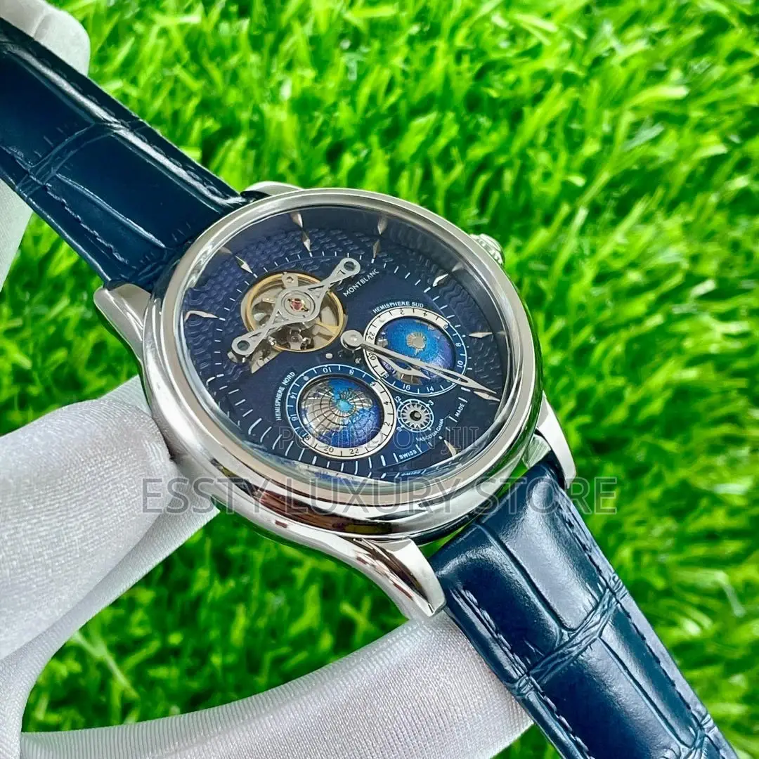Quality Luxury Mont Blanc Leather Wristwatch